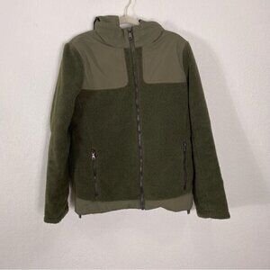 Pajar Canada Green Fleece Insulated Hooded Zip Up Jacket